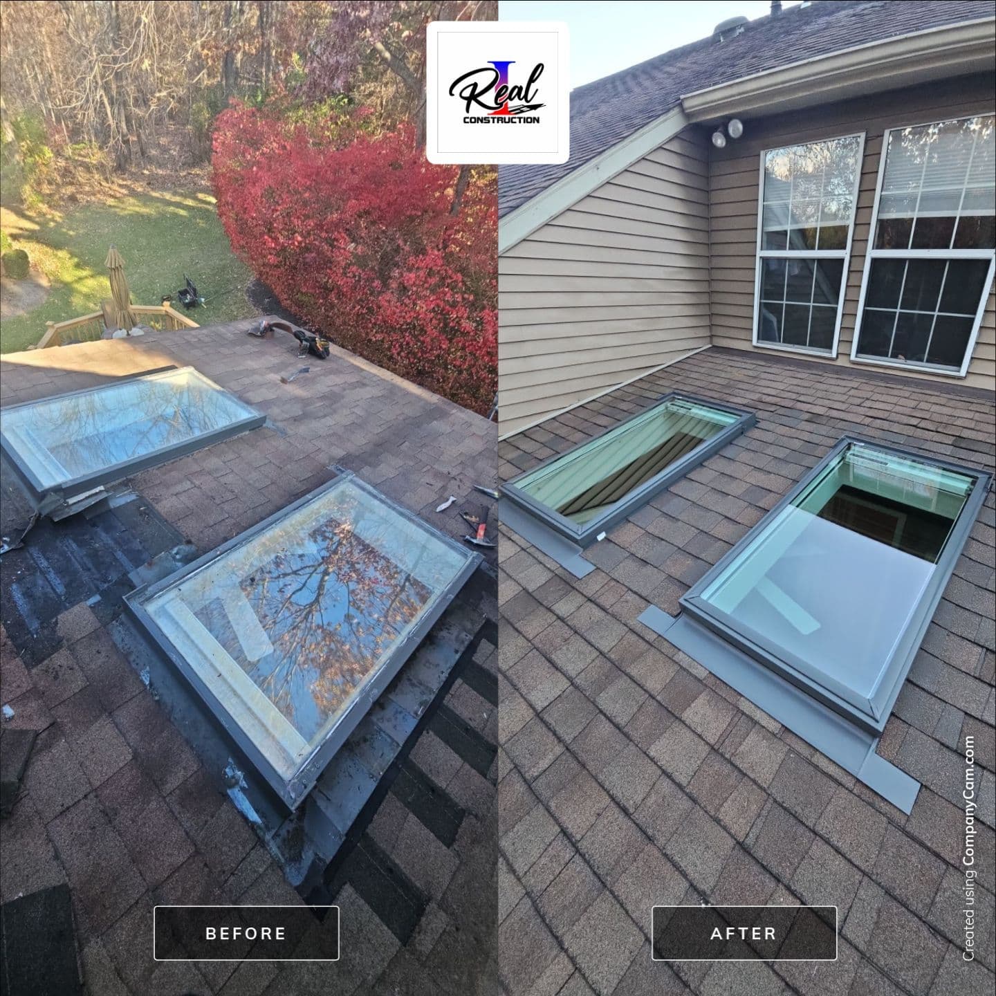 Before-and-After Skylight Transformation image