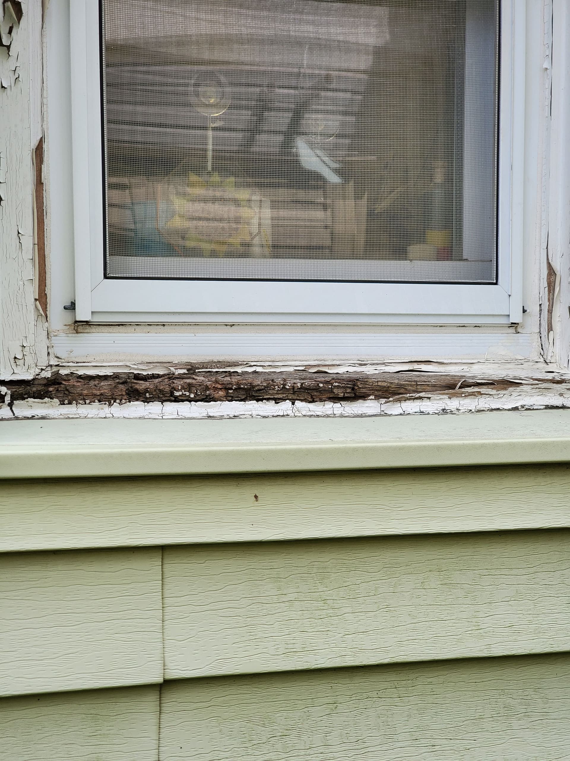 Rotting Wood Window Trim Fixed Without Full Window Replacement image