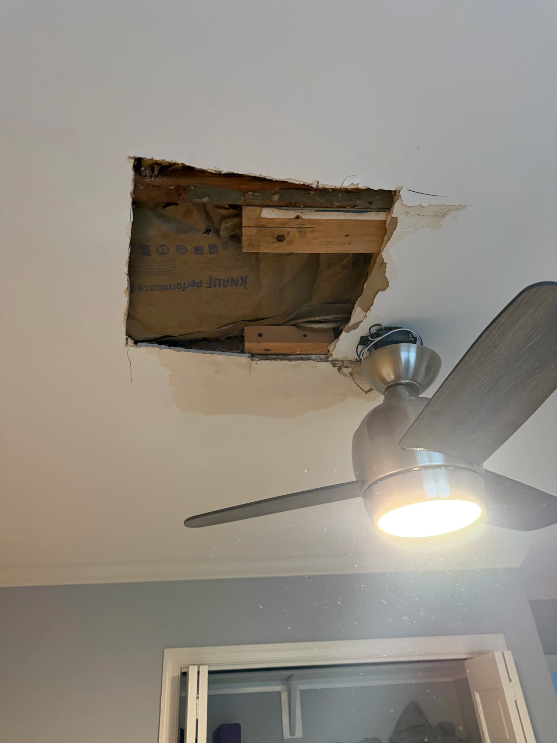 Roof Leak Near a Light Fixture Is a Serious Problem image