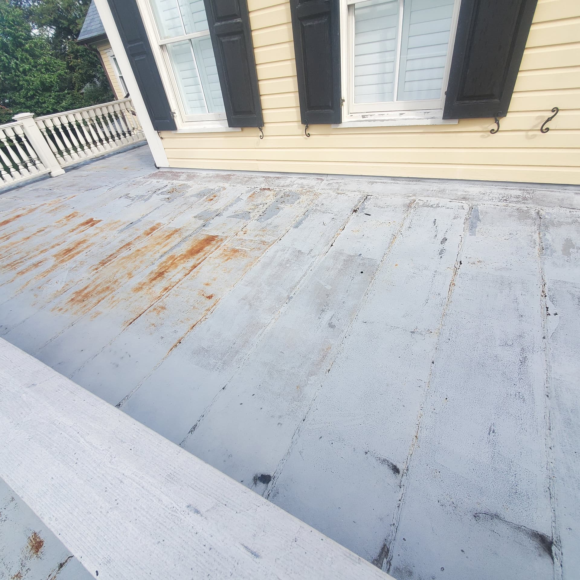 Gallery photos for Flat Roof Metal Membrane Repair and Full Restoration: Image #1
